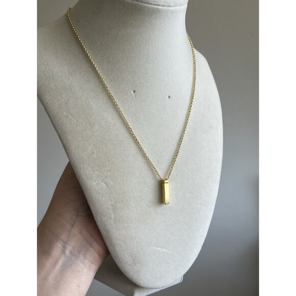 Madewell Lot of 2 Goldtone Chain Necklaces Adjustable - Picture 6 of 6